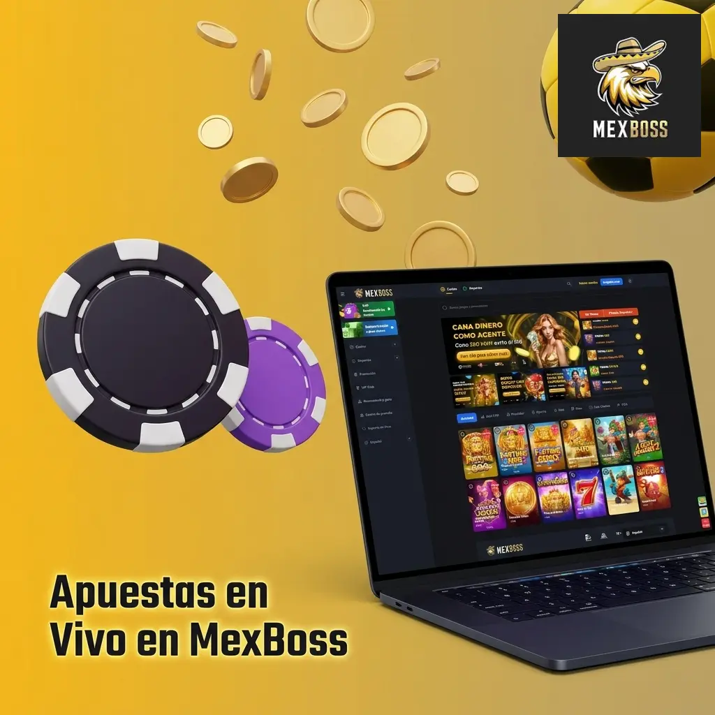 Apuestas en vivo en MexBoss con cuotas en tiempo real, transmisión, estadísticas y cashout en más de 25 deportes