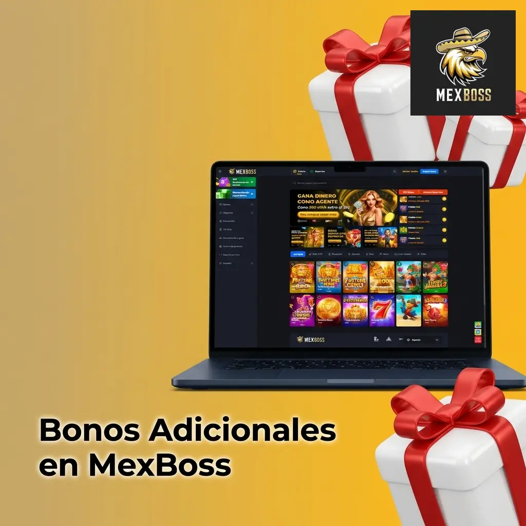 Bonos adicionales en MexBoss: recarga semanal, cashback, giros gratis, deportes en vivo y torneos de tragamonedas