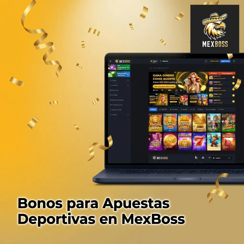 Bono de bienvenida MexBoss: 100% hasta 10,000 MXN en apuestas deportivas pre partido y en vivo