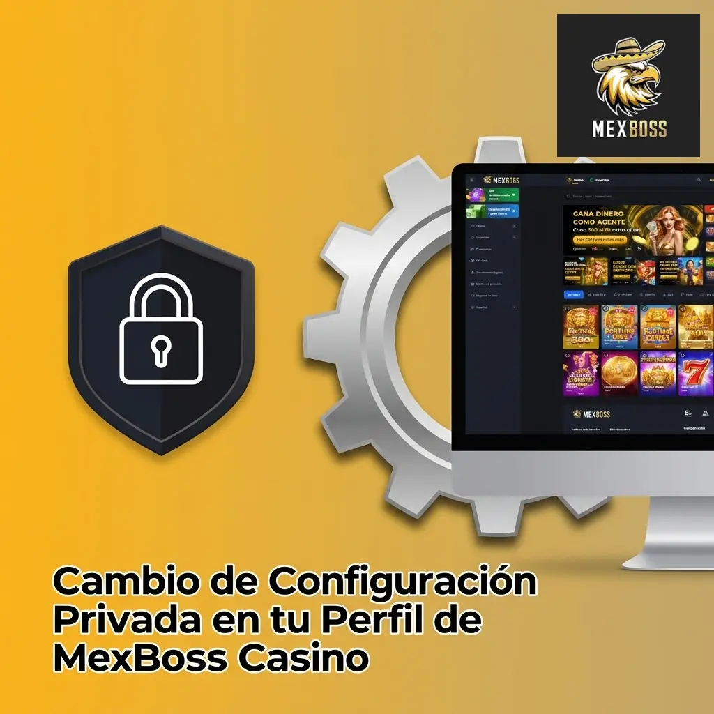 Configuración de perfil privado en MexBoss Casino: edita correo, teléfono y contraseña con verificación