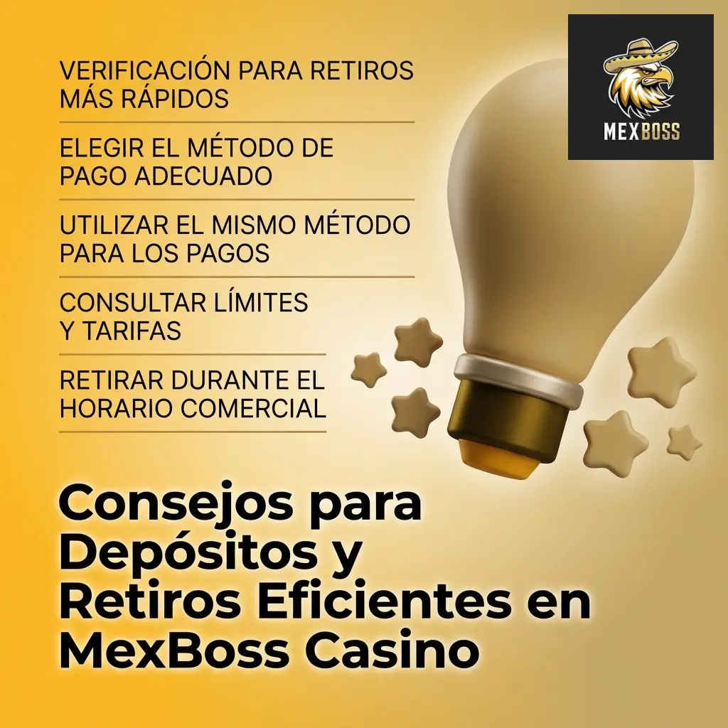 Consejos para depósitos y retiros eficientes en MexBoss Casino con SPEI, Mercado Pago y verificación de cuenta